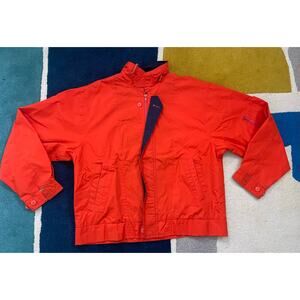 Vintage London Fog Full-Zip Harrington Orange Jacket Medium
